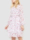Платье А-силуэта белое с принтом | 6290929 | фото 3