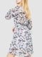 Платье А-силуэта белое с принтом | 6290930 | фото 4