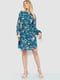 Сукня А-силуету смарагдового кольору з принтом | 6290931 | фото 2