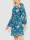 Сукня А-силуету смарагдового кольору з принтом | 6290931 | фото 3