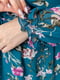 Сукня А-силуету смарагдового кольору з принтом | 6290931 | фото 5
