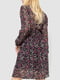 Платье А-силуэта коричневое с принтом | 6290935 | фото 4