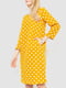 Платье А-силуэта желтое в горох | 6290952 | фото 3
