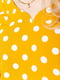 Платье А-силуэта желтое в горох | 6290952 | фото 5