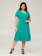 Сукня А-силуету бірюзового кольору "Моніка" | 6293341