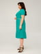 Платье А-силуэта  бирюзового цвета “Моника” | 6293341 | фото 3