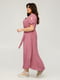 Платье А-силуэта  розовое “Патриция” | 6293348 | фото 3