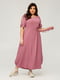 Платье А-силуэта  розовое “Патриция” | 6293348 | фото 5