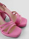 Босоножки розовые кожаные | 6291064 | фото 4