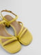 Босоножки желтые кожаные | 6291098 | фото 3