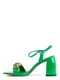 Босоніжки зелені лакові | 6291645 | фото 3
