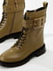 Ботинки цвета хаки кожаные | 6292132 | фото 4
