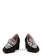Туфли черные с анималистическим принтом | 6292858 | фото 2
