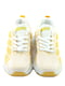 Кроссовки бело-желтые | 6293540 | фото 2