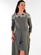 Сукня А-силуету сіра | 6293448 | фото 3