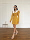 Платье А-силуэта желтое с цветочным принтом | 6295695 | фото 5