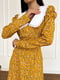 Сукня А-силуету жовта з квітковим принтом | 6295695 | фото 8