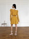 Платье А-силуэта желтое с цветочным принтом | 6295695 | фото 6