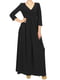 Платье А-силуэта черное | 6296271 | фото 2