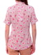 Рубашка розовая с принтом | 6296336 | фото 4