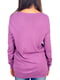 Пуловер фиолетовый с рисунком | 6296417 | фото 3