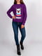 Джемпер фиолетовый с вышивкой | 6296581 | фото 3