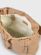Сумка-рюкзак кожаная бежевая | 6296701 | фото 4