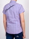 Рубашка фиолетовая в клетку | 6296802 | фото 3