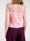 Блуза рожева з візерунком | 6297107 | фото 2