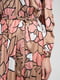 Платье А-силуэта бежевое с принтом | 6297434 | фото 4