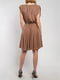 Сукня А-силуету коричнева | 6297443 | фото 2