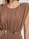 Сукня А-силуету коричнева | 6297443 | фото 5