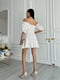 Сукня А-силуету молочного кольору в квітковий принт | 6298797 | фото 3