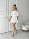 Сукня А-силуету молочного кольору в квітковий принт | 6298799 | фото 3