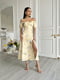 Платье А-силуэта желтое в цветочный принт | 6298801 | фото 3