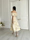 Платье А-силуэта желтое в цветочный принт | 6298801 | фото 5