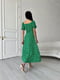 Сукня А-силуету зелена в квітковий принт | 6298805 | фото 4