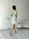 Сукня А-силуету оливкова в квітковий принт | 6298808 | фото 2