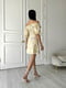Платье А-силуэта желтое в цветочный принт | 6298811 | фото 2