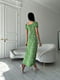 Сукня А-силуету зелена в квітковий принт | 6298817 | фото 4