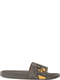 Шльопанці кольору хакі з принтом | 6297846 | фото 4