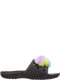 Шлепанцы черные с помпонами | 6298301 | фото 10