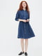Сукня-сорочка синя | 6298345