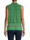 Блуза зеленая с принтом | 6298721 | фото 2
