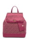 Рюкзак рожевий з принтом | 6298758