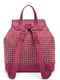 Рюкзак рожевий з принтом | 6298758 | фото 4