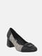 Туфли черно-бежевые с анималистическим принтом | 6299128 | фото 5
