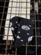 Носки черные в принт | 6299059 | фото 2
