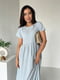 Сукня світло-блакитна з принтом | 6299006 | фото 4