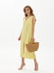 Сукня А-силуету жовта | 6299695 | фото 3